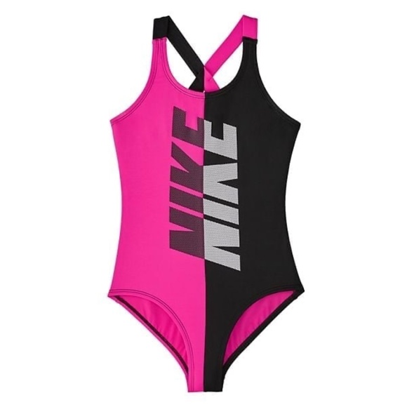 BRAND NEW girl Nike one piece swimming swimsuit size XL (13-15yrs old) - Picture 1 of 5